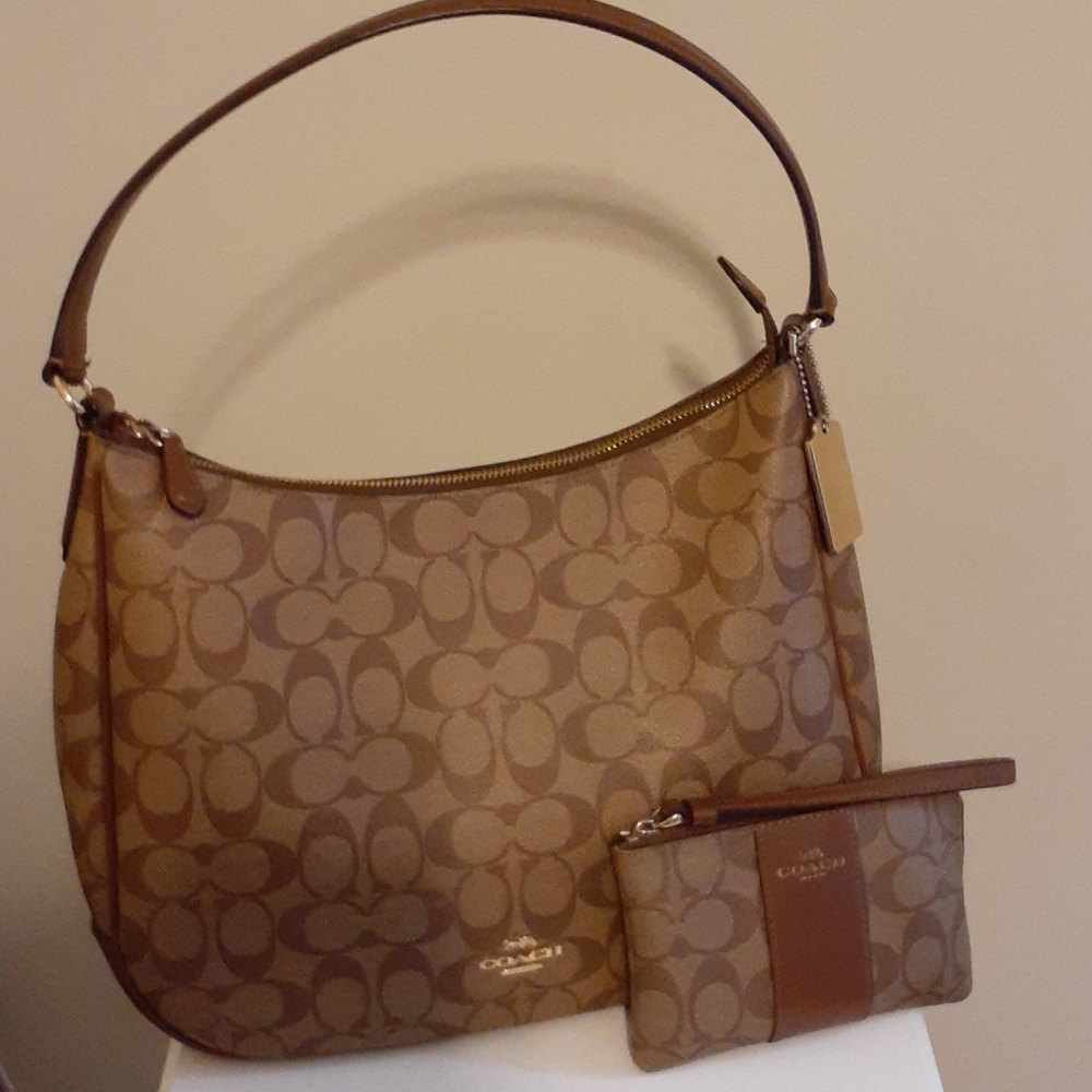 Authentic Coach Bag and Wristlet Combo